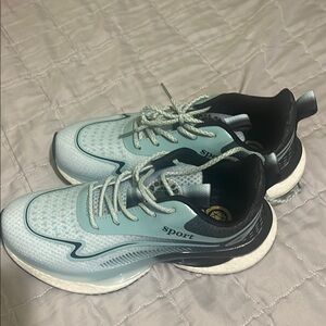 Sport Blue and Black Sneakers